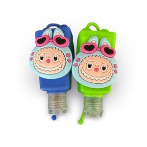 Cute Character Hand Sanitizer Holders - Blue and Green
